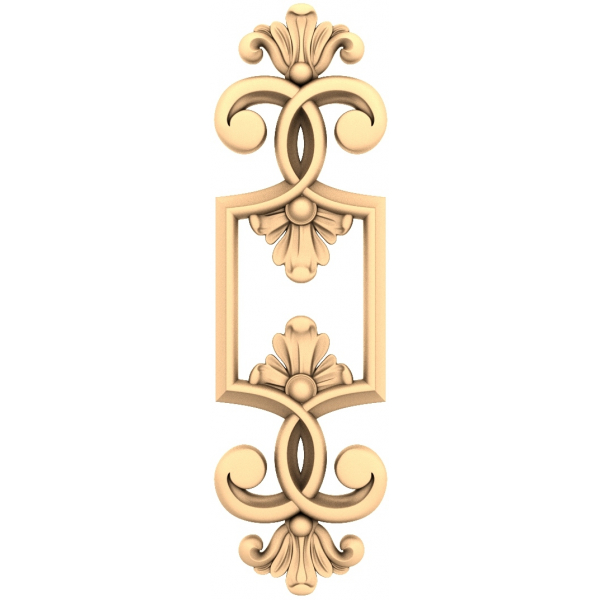 Ornamento floreale Eleganza Modello 3D STL