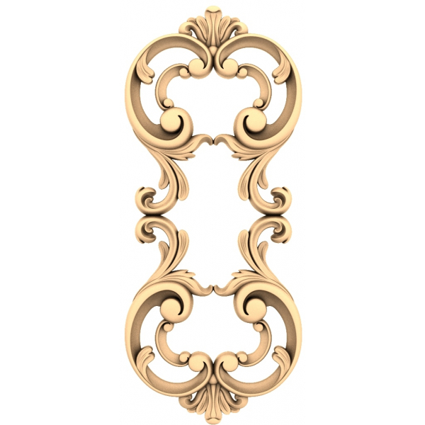 Ornamen Keanggunan Barok Model STL 3D untuk CNC Ornamen Keanggunan Barok Model STL 3D untuk CNC