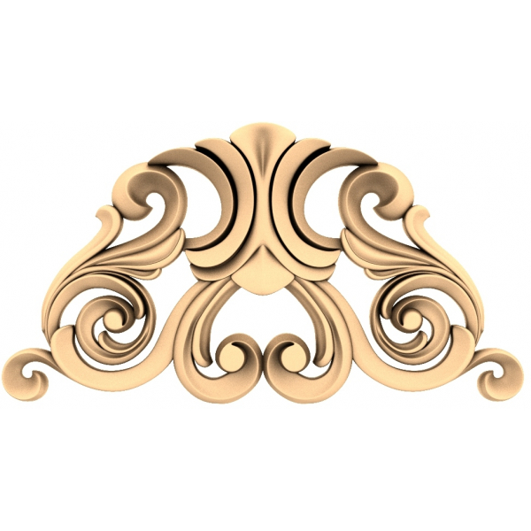 Ornate Flourish 3D Model for CNC Ornate Flourish 3D Model for CNC