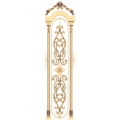 Elegant Scrollwork Panel