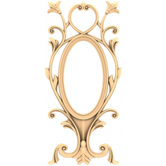 Moldura barroca ornamentada