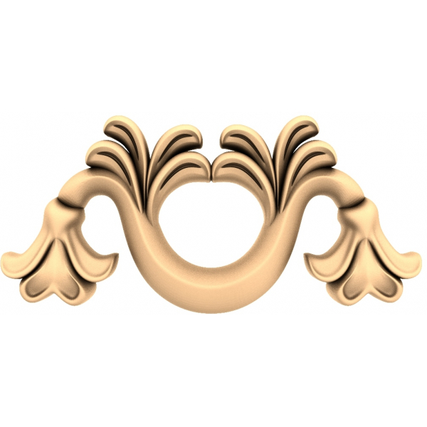 Modello 3D di squisita eleganza floreale per CNC