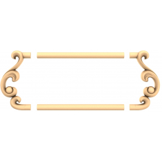 Moldura de pergaminho elegante