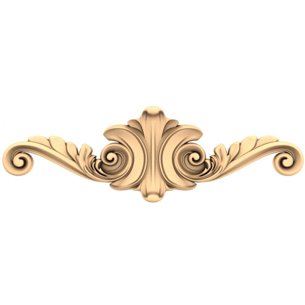 Regal Flourish Ornament 3D Model for CNC and 3D Printing Regal Flourish Ornament 3D Model for CNC and 3D Printing