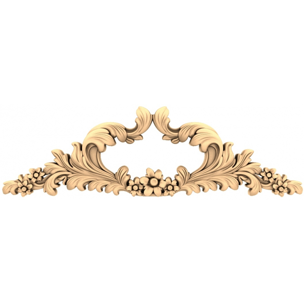 Floral Elegance 3D STL Decorative Panel for CNC