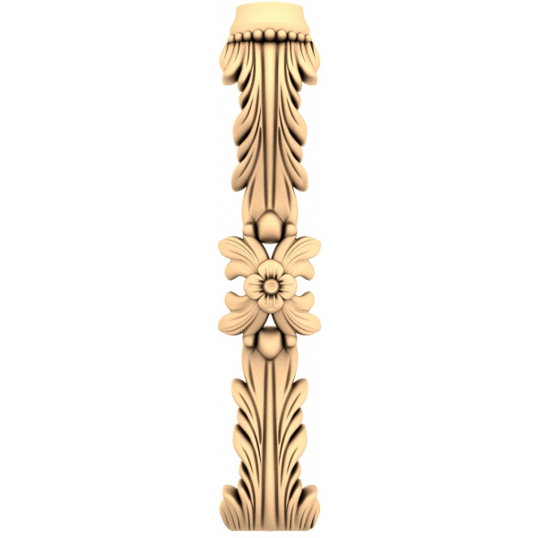 Elegancki kwiatowy model kolumny akantu 3D STL Elegancki kwiatowy model kolumny akantu 3D STL