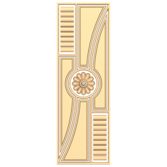 Blommig harmonipanel