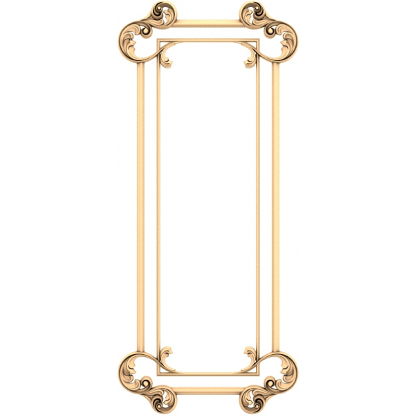 Skreytt Classic Frame 3D líkan fyrir CNC og 3D prentun Skreytt Classic Frame 3D líkan fyrir CNC og 3D prentun