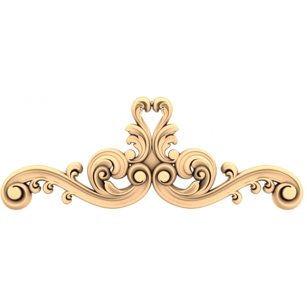 3D STL model baroknog ornamenta za CNC