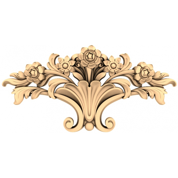 Flourishing Blossom Decor - Exquisite 3D STL Model for CNC Flourishing Blossom Decor - Exquisite 3D STL Model for CNC