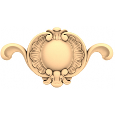 Medalhão de floreio ornamentado