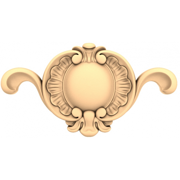 Ozdobny medalion z motywem kwiatowym 3D Model STL Ozdobny medalion z motywem kwiatowym 3D Model STL