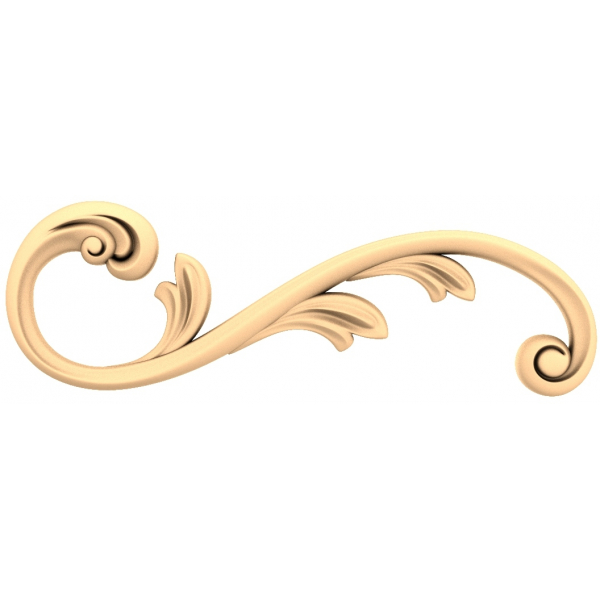 โมเดล 3 มิติ Floral Elegance Scroll สำหรับ CNC โมเดล 3 มิติ Floral Elegance Scroll สำหรับ CNC