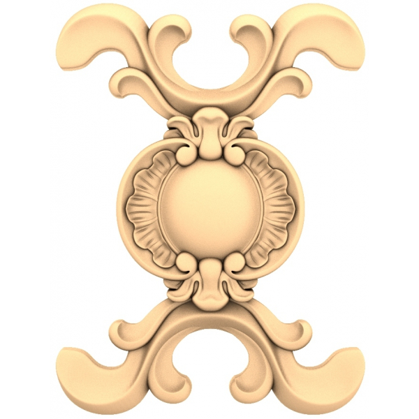 Elegant Flourish Accent 3D STL Model for CNC Elegant Flourish Accent 3D STL Model for CNC