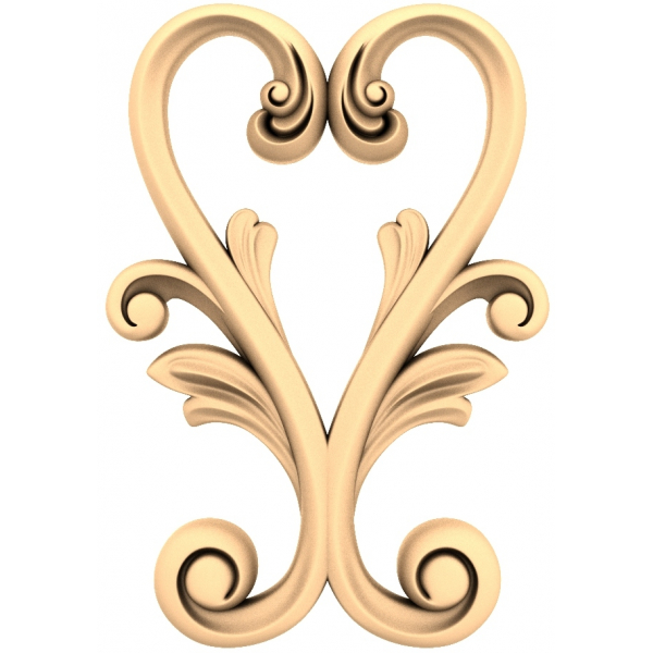 Ornate Flourish 3D STL Model for CNC Ornate Flourish 3D STL Model for CNC