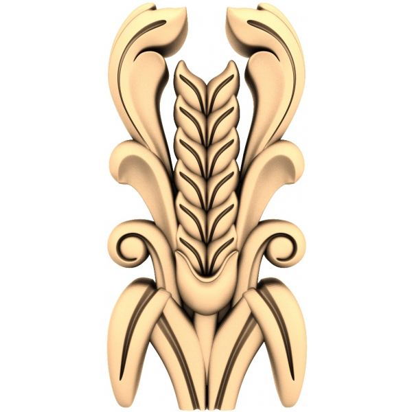 باروک شکوفا 3D STL مدل های CNC و نجاری