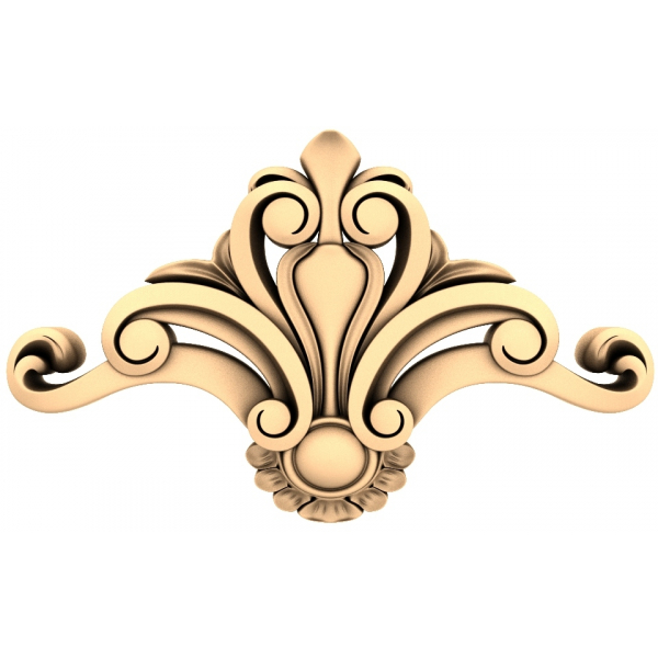 Ornate Flourish Accent - 3D STL model za CNC