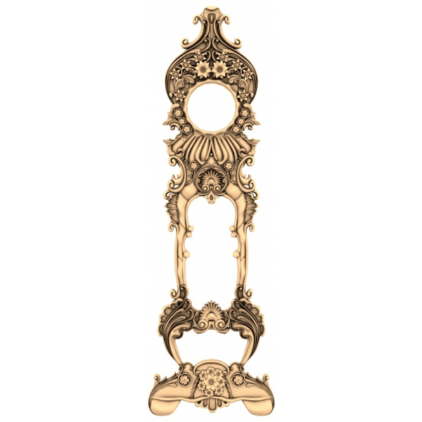 Baroque Elegance Frame 3D STL Model for CNC