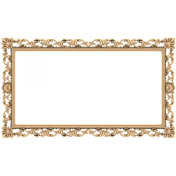 Rama barokowej elegancji 3D Model STL dla CNC Rama barokowej elegancji 3D Model STL dla CNC
