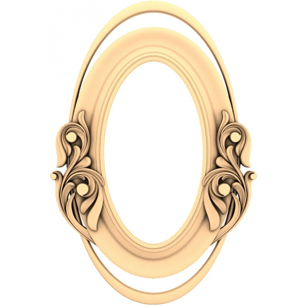 Floral Elegance Frame 3D STL Model til CNC Floral Elegance Frame 3D STL Model til CNC
