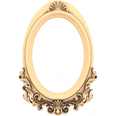 Gothic Elegance Oval Frame