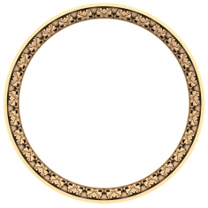 Floral Elegance Circular Frame