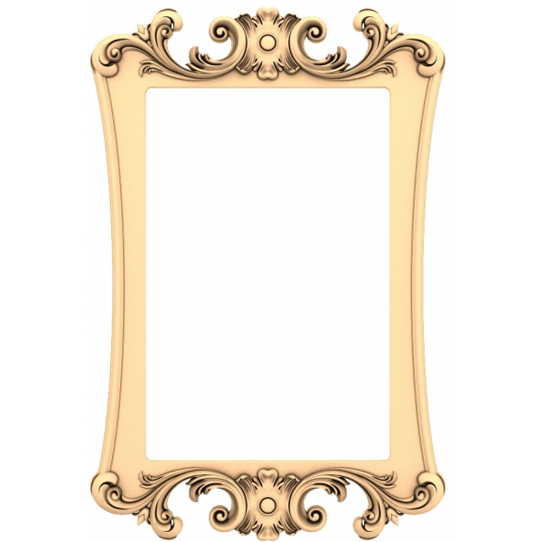 Regal Flourish Frame 3D Model for CNC Regal Flourish Frame 3D Model for CNC