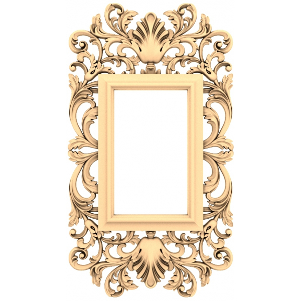 Viktorianische Eleganz 3D STL Rahmendesign für CNC Viktorianische Eleganz 3D STL Rahmendesign für CNC