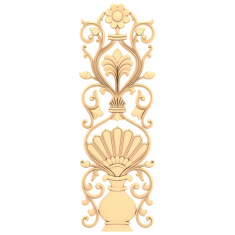 Blommig elegansrelief