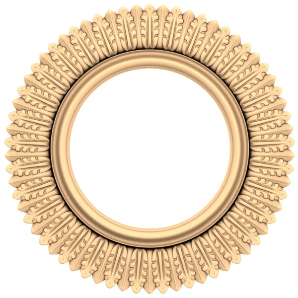 Radiant Laurel Frame 3D STL Model for CNC Radiant Laurel Frame 3D STL Model for CNC