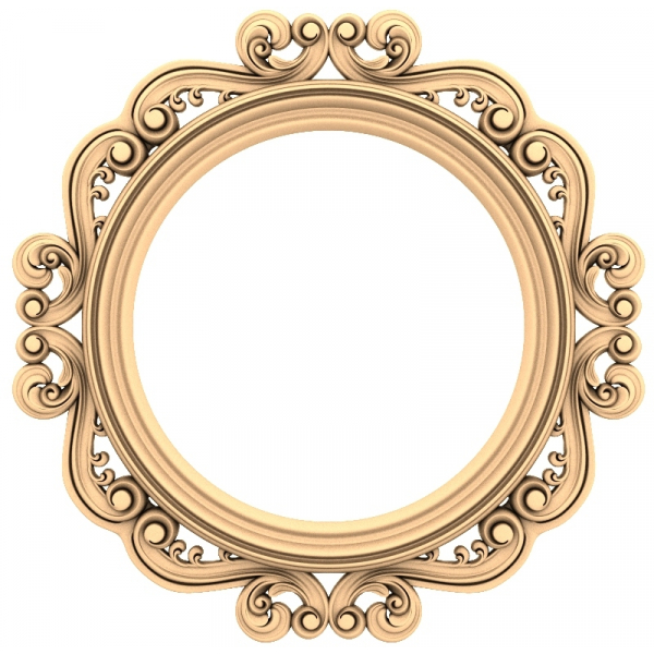 Baroque Elegance Frame 3D Model for CNC Baroque Elegance Frame 3D Model for CNC