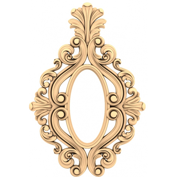 Modelo 3D STL de marco de elegancia barroca