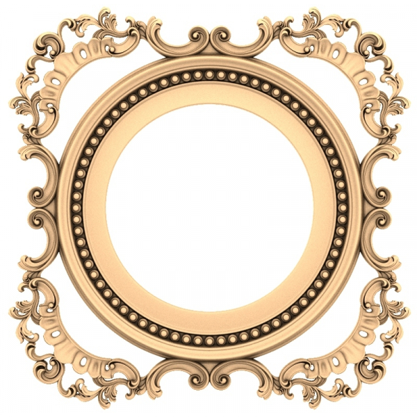 Baroque Elegance Frame 3D STL Model pentru CNC și imprimare 3D Baroque Elegance Frame 3D STL Model pentru CNC și imprimare 3D