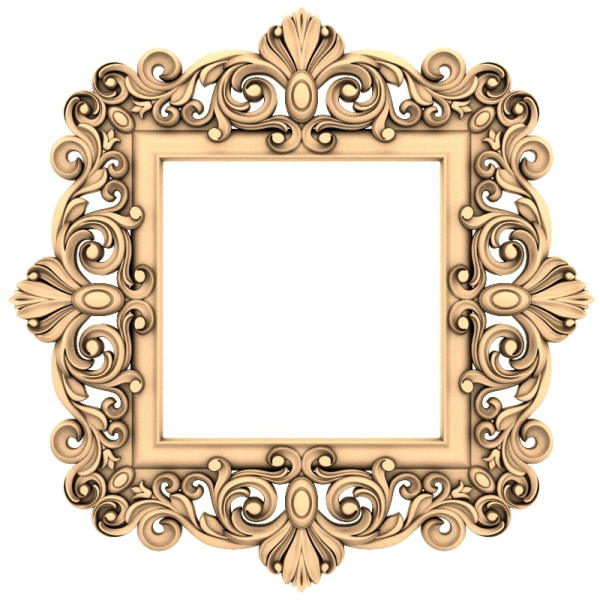 Baroque Elegance Frame 3D STL Model for CNC and 3D Printing Baroque Elegance Frame 3D STL Model for CNC and 3D Printing