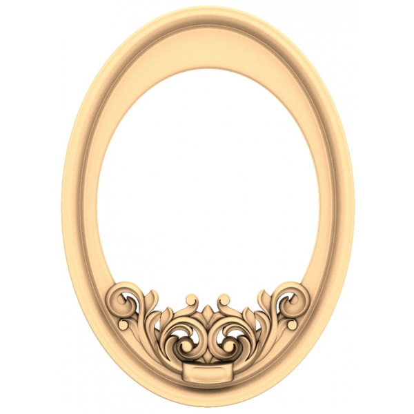 Ornate Oval Elegance - Decorative 3D Model for CNC Carving Ornate Oval Elegance - Decorative 3D Model for CNC Carving