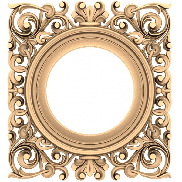 Rococo Elegance 3D STL Model ສໍາລັບ CNC Rococo Elegance 3D STL Model ສໍາລັບ CNC