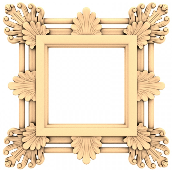 Rococo Elegance 3D STL-model til CNC-routere Rococo Elegance 3D STL-model til CNC-routere