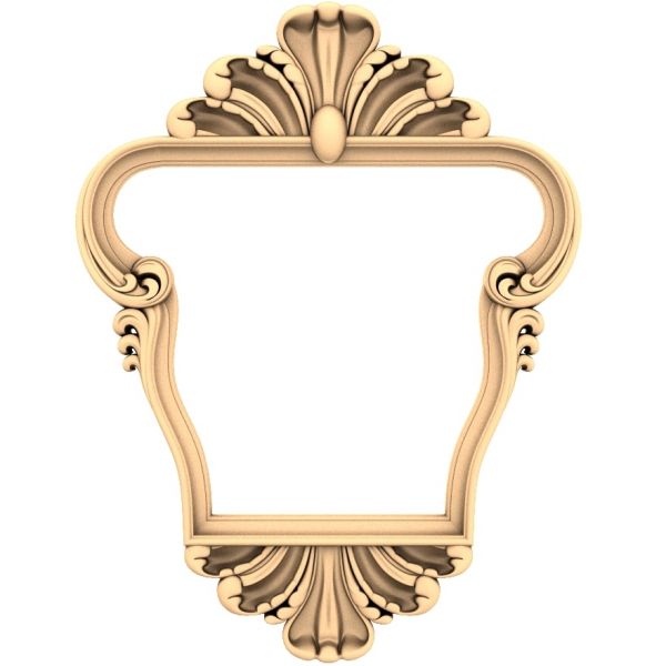 Barokní elegantní rám 3D STL model pro CNC Barokní elegantní rám 3D STL model pro CNC