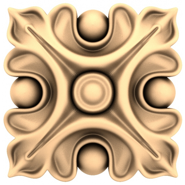 แบบจำลอง 3D STL ของ Floral Harmony สำหรับ CNC