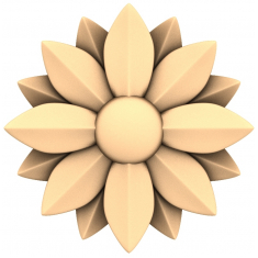 Sunburst Floral Rosette