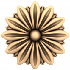 Sunburst Floral Relief