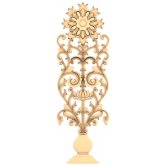 Blommig elegansrelief