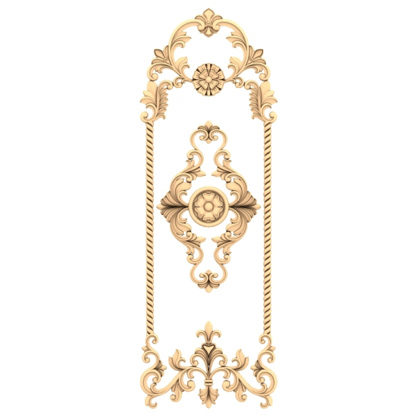 Modello STL 3D Eleganza Barocca