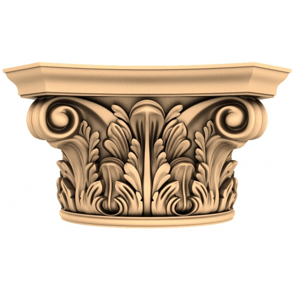 Klassisk Corinthian Capital 3D STL-model