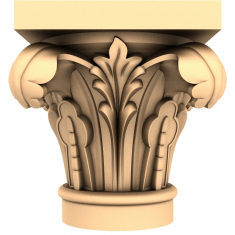 Capitel ornamentat din acant