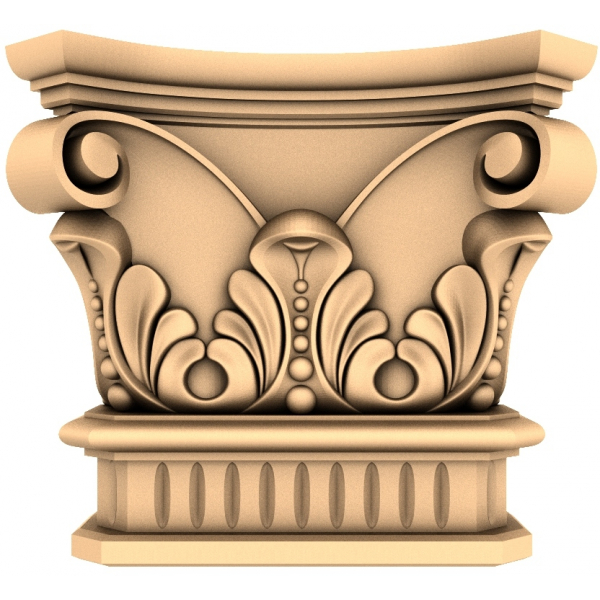 Modelo STL 3D Regal Corinthian Capitel para CNC