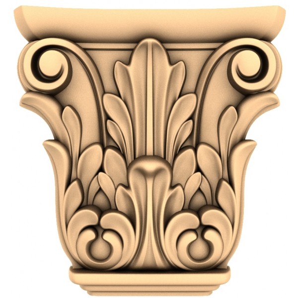 Baroque Elegance Capital דגם STL 3D