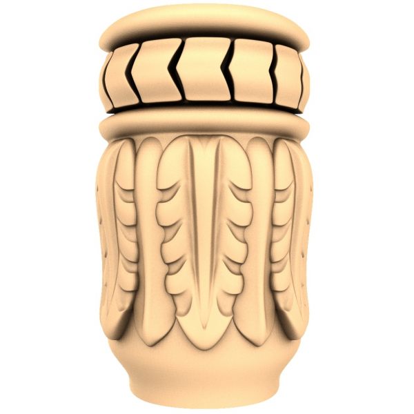 Regal Acanthus Capital 3D Model for CNC