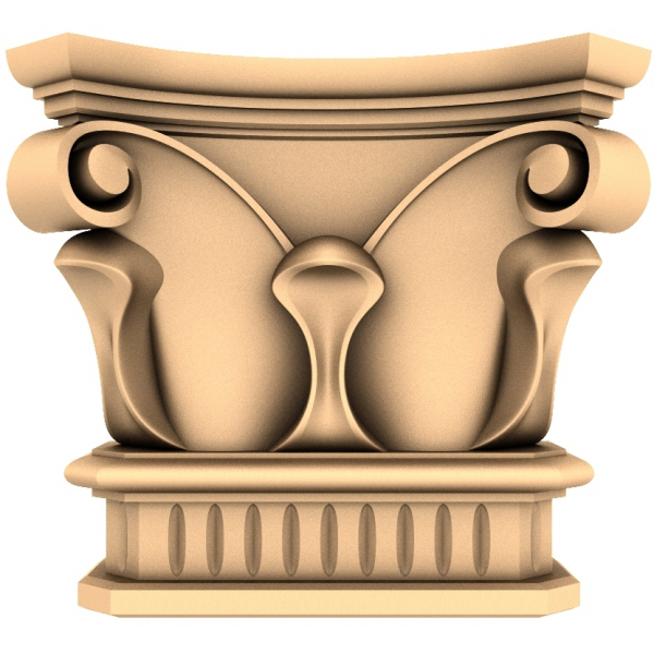 CNCக்கான Corinthian Capital 3D STL மாடல்