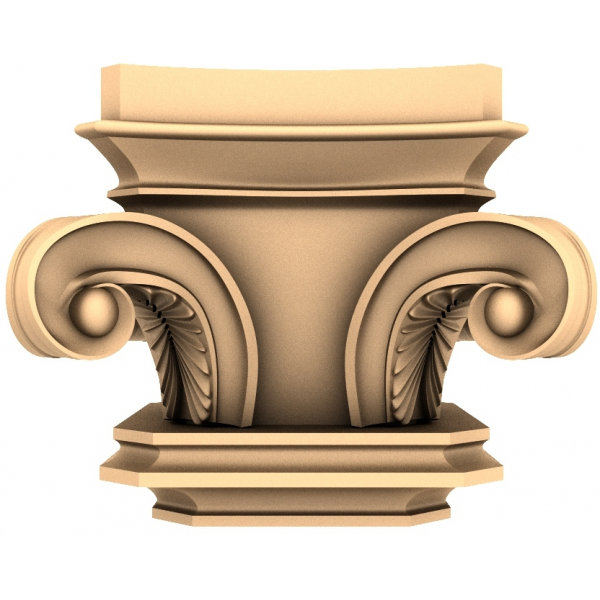 Classical Ionic Capital 3D STL Model